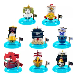8 Figuras One Piece Barco Mini Thousand Sunny Y Going Merry