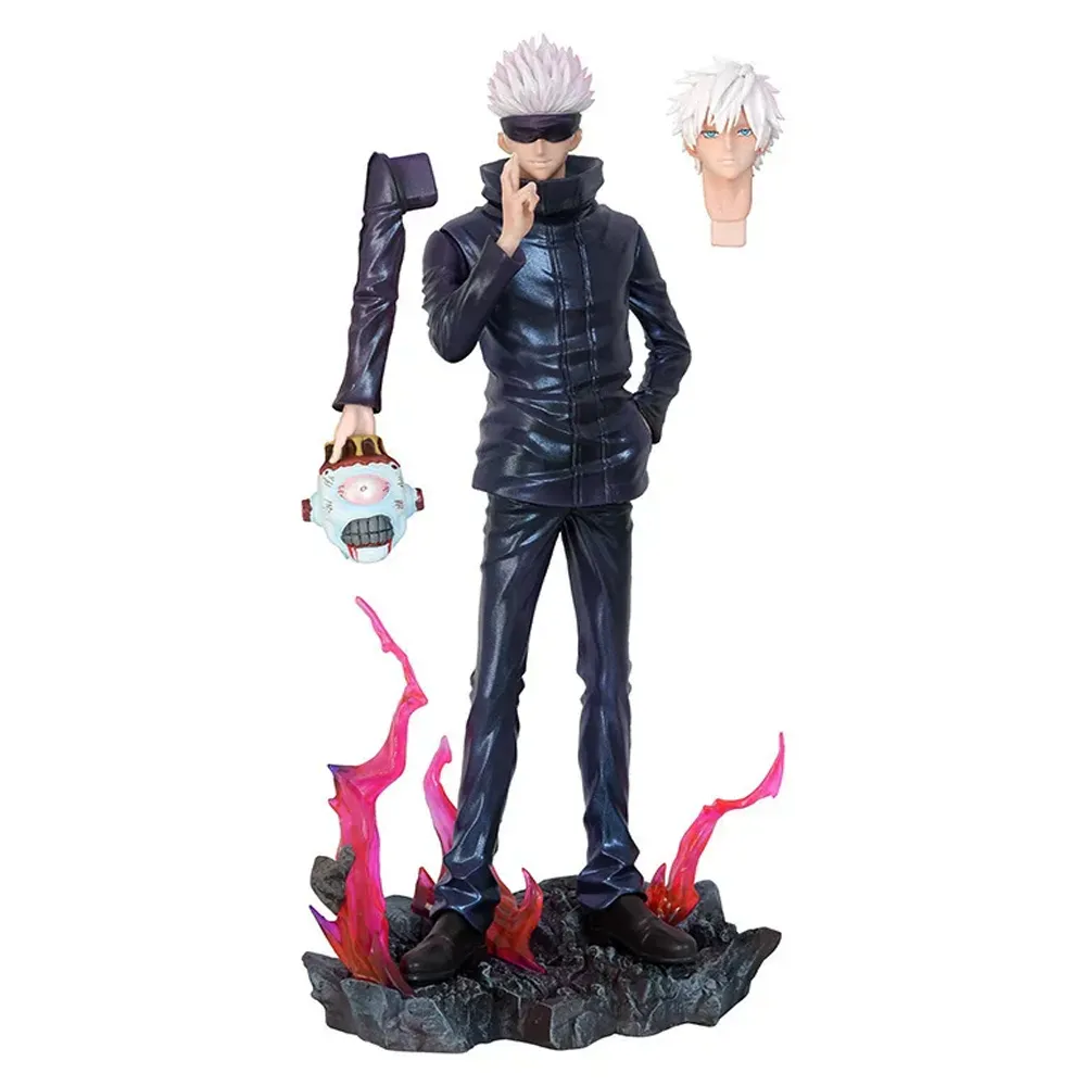 Figura Satoru Gojo Con Cabeza y Jogo Grande 33cm