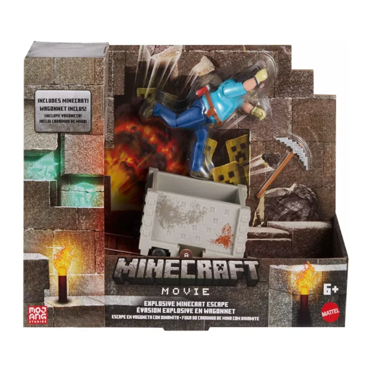 Figura Steve Minecraft Movie En Vagoneta