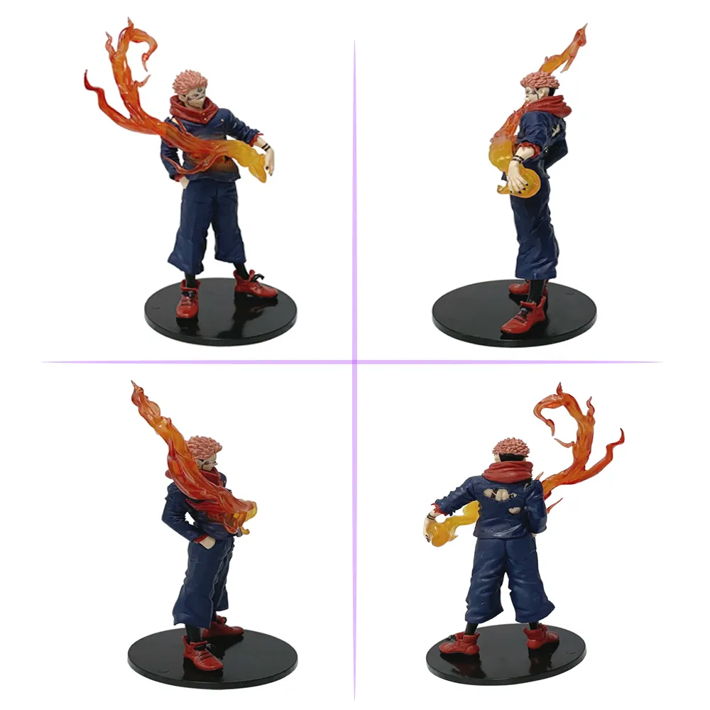 Figura Sukuna con Fuego Jujutsu Kaisen