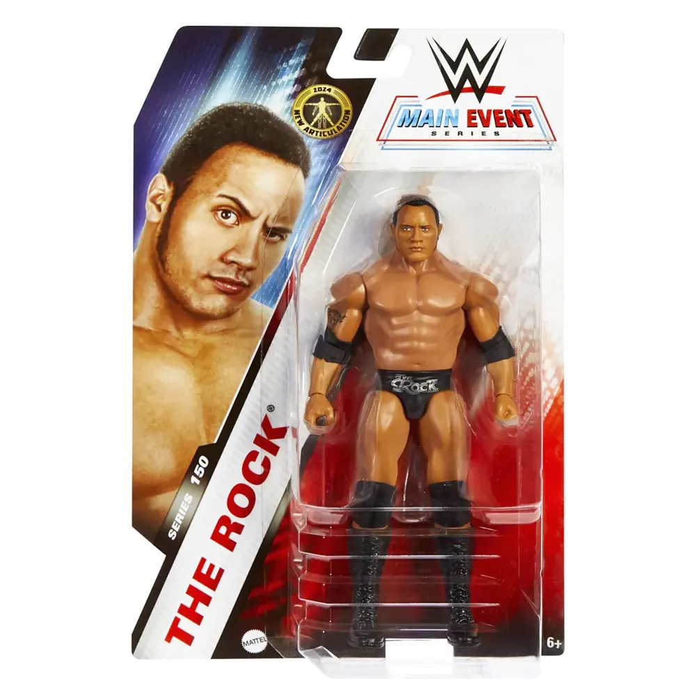 The Rock Figura Wwe Maint Event Series _ Mattel Original
