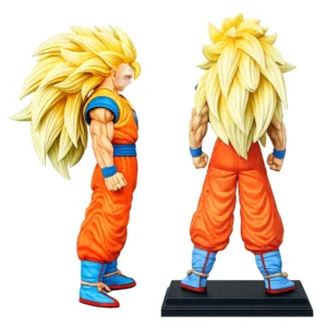 Figura Goku SSJ3 Perfil y Espalda Cabello Largo