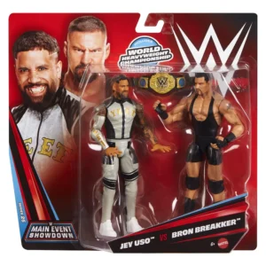Figuras Jey Uso vs Bron Breakker WWE Main Event Showdown Series 25