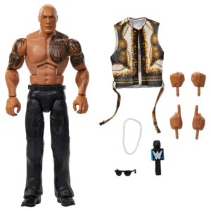 Figura Mattel The Rock con Accesorios Elite