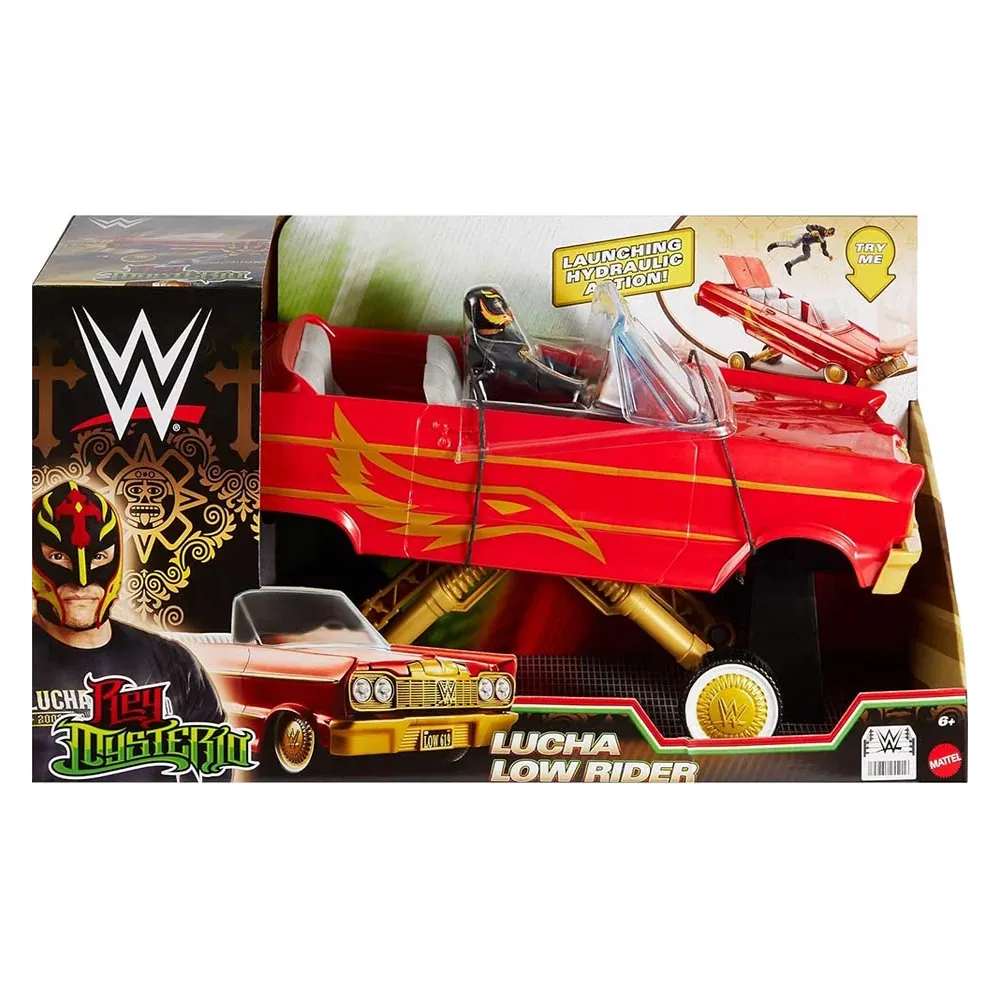 Figura Rey Mysterio y Coche Lucha Low Rider